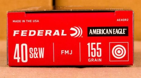 40 S&W FEDERAL 155 GRAIN FULL METAL JACKET