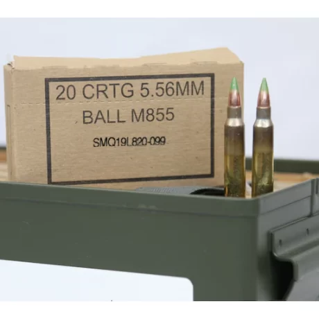 5.56x45mm NATO 62 GRAIN M855 SS109 Penetrator